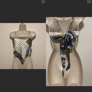 SHEIN “handkerchief” cropped tank top. SZ M